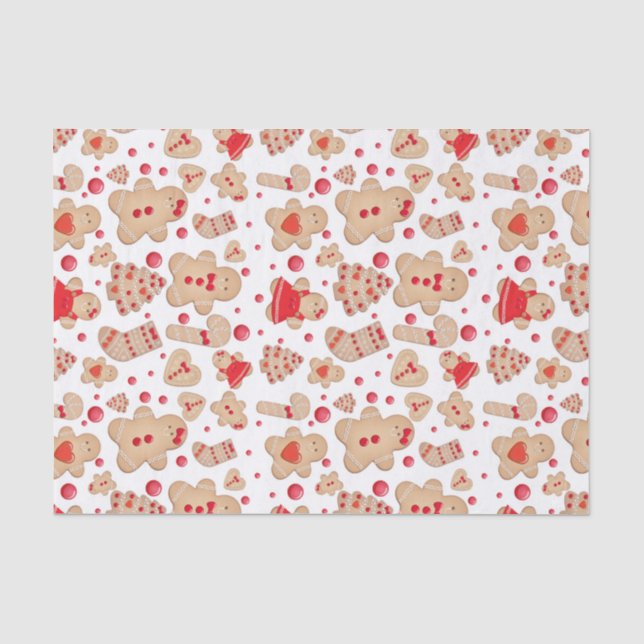 Papier Mousseline Pain d'épice Homme Baked Cookies rustique Whimsica (Recto)