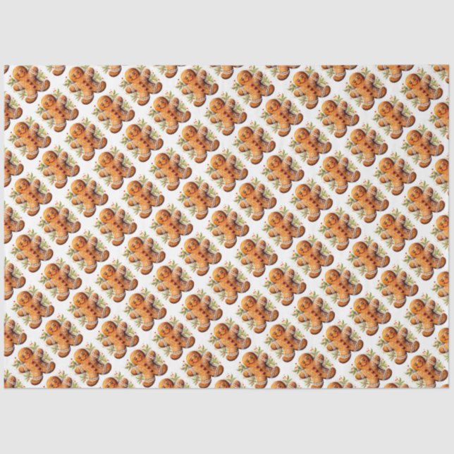 Papier Mousseline pain d'épices de Noël (Recto)