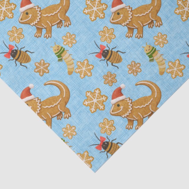 Papier Mousseline Pain d'épices Dragon de Noël (Détail)