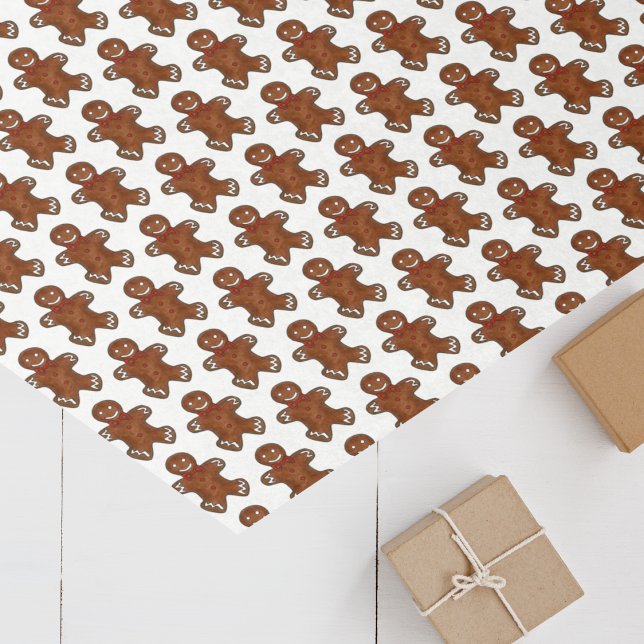 Papier Mousseline Pain d'épices Homme Noël Cookie Vacances Cuisine (Gingerbread tissue paper)
