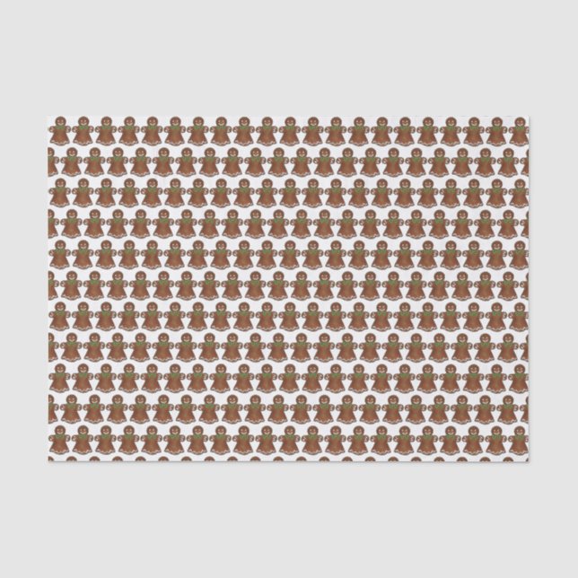 Papier Mousseline Pain d'épices Lady Christmas Cookie Holiday Baking (Recto)
