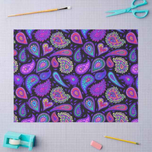 Papier Mousseline Paisley Perfection Plutôt (Artisanat)