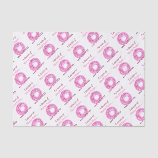 Papier Mousseline Paix mondiale et beignets (Recto)