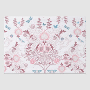 Papier Mousseline Palette rose William Morris Design