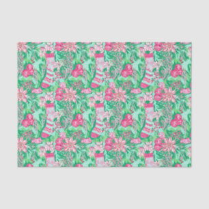 Papier Mousseline Palm Beach Aquarelle de Noël Stockage Floral