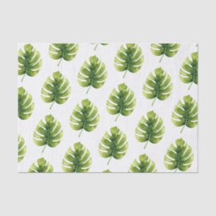 Papier Mousseline Palmettes tropicales