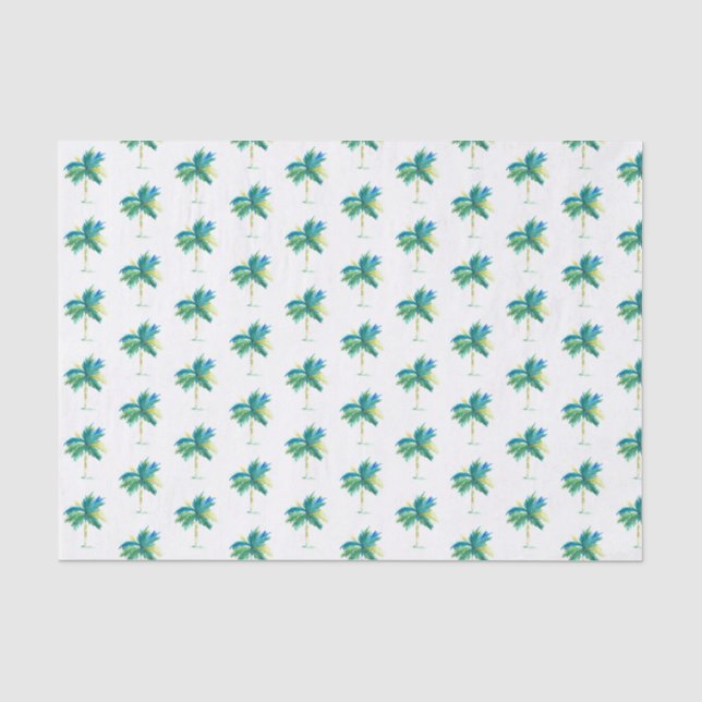 Papier Mousseline Palmier tropical (Recto)