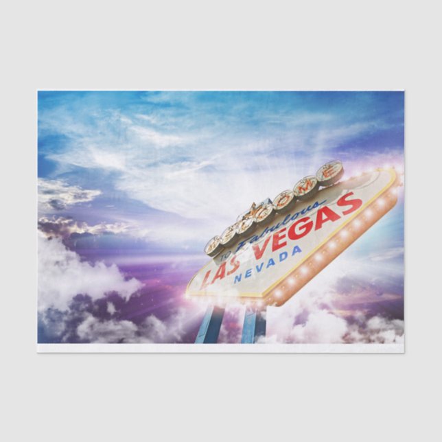 Papier Mousseline Panneau de bienvenue de Las Vegas (Recto)