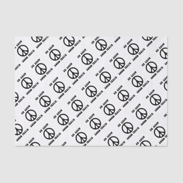 Papier Mousseline Panneau de paix modifiable (Recto)