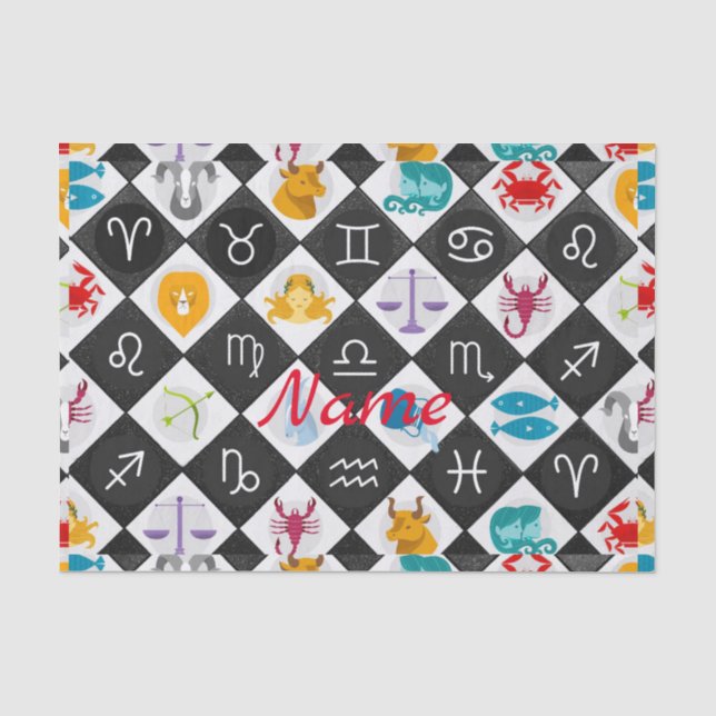 Papier Mousseline Panneau solaire Zodiac Calendrier Astrologie Thund (Recto)