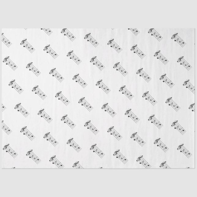 Papier Mousseline Papa épelé dans Music Notes (Recto)