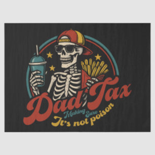 Papier Mousseline Papa Impôt S'assurer que ce n'est pas du poison Sq