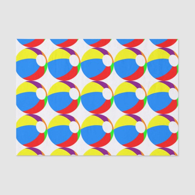 Papier Mousseline Papier à bille de plage (Recto)