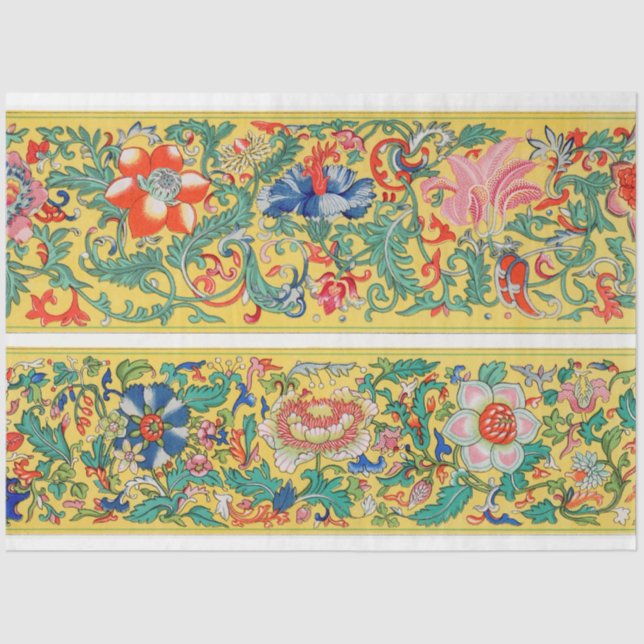 Papier Mousseline Papier arrière - plan jaune (Recto)