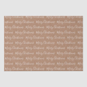 Papier Mousseline Papier blanc Kraft "Joyeux Noël"