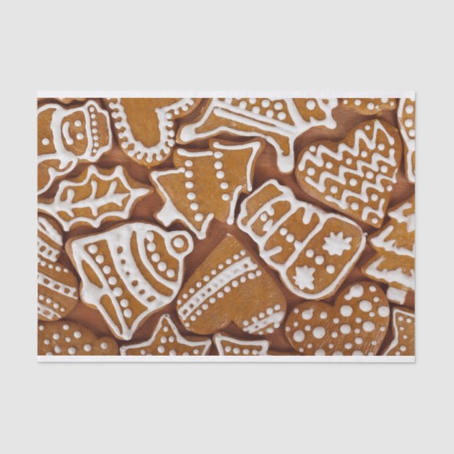 Papier Mousseline Papier cadeau de Noël Cookie (Recto)