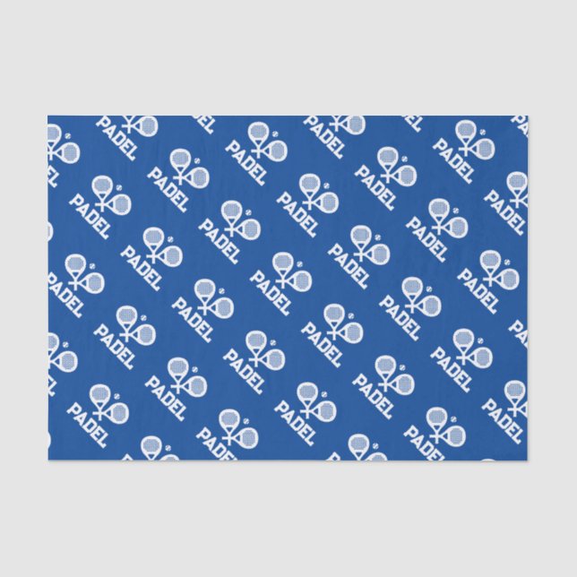 Papier Mousseline Papier cadeau personnalisé pour lecteur de padel (Recto)