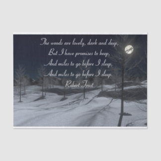 Papier Mousseline Papier cadeau Robert Frost