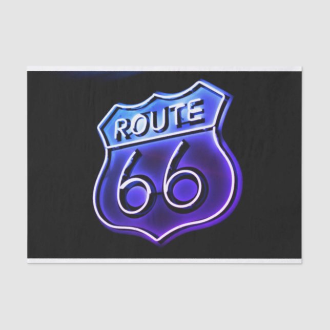 Papier Mousseline Papier cadeau Route 66 (Recto)