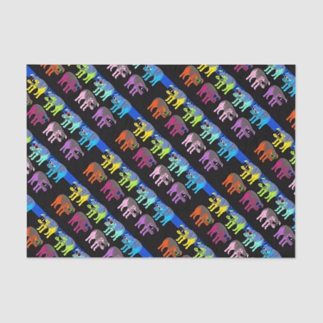 Papier Mousseline Papier chinois porcin pour le Nouvel An 2019 (Recto)