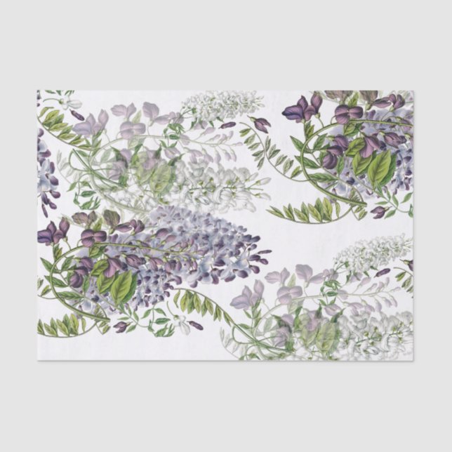 Papier Mousseline Papier couleur personnalisé Purple Wisteria (Recto)