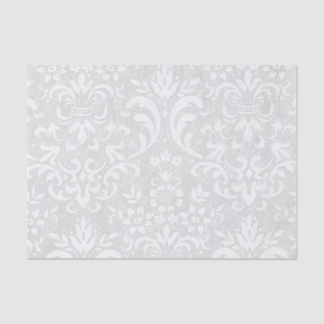 Papier Mousseline Papier DamaskTissu bleu clair (Recto)