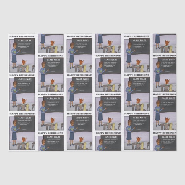 Papier Mousseline Papier de bord des règles de classe (Recto)