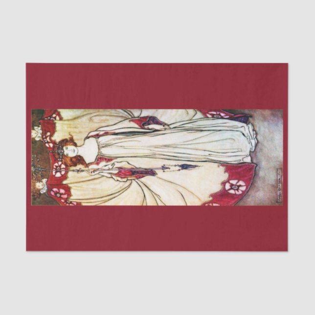 Papier Mousseline Papier de découpage 10"x15" - Arthur Rackham 10 (Recto)