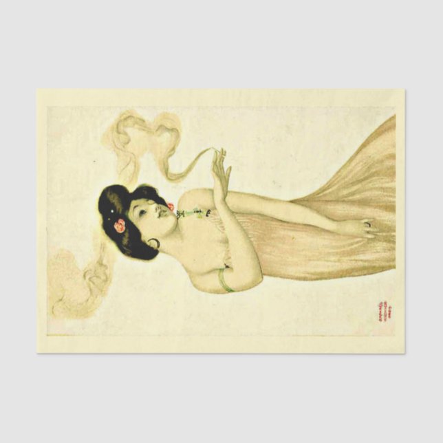 Papier Mousseline Papier de découpage 10"x15" - Raphael Kirchner 25 (Recto)