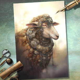 Papier Mousseline Papier de découpage 1 mouton à vapeur