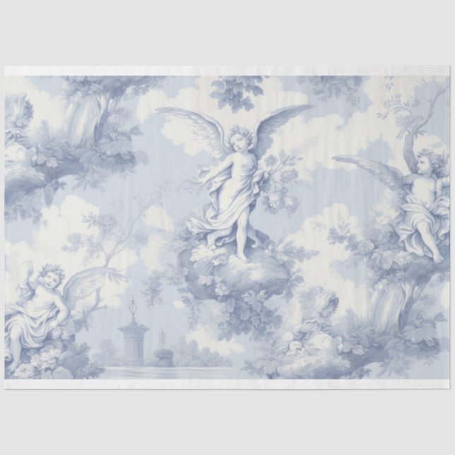 Papier Mousseline Papier de découpage Angel Toile (Recto)
