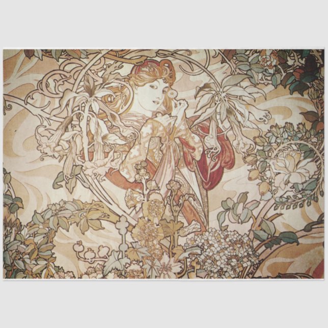 Papier Mousseline Papier de découpage Art nouveau (Recto)