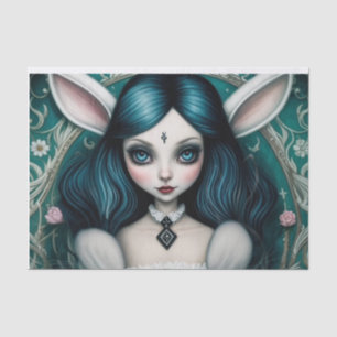 Papier Mousseline Papier de découpage blanc lapin blanc Whimsical