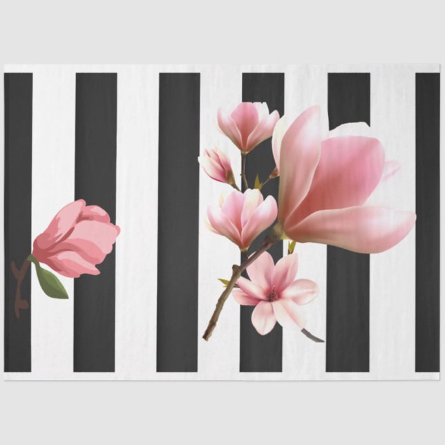 Papier Mousseline Papier de découpage de couleur rose 3D Magnolia (Recto)