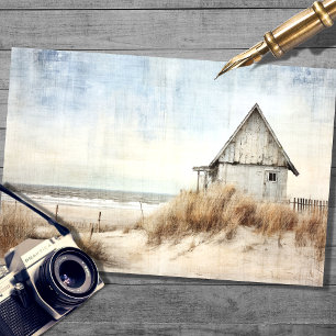 Papier Mousseline Papier de découpage de la scène de Small Beach Hou