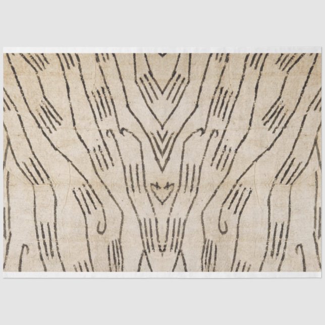 Papier Mousseline Papier de découpage de meubles textiles africains (Recto)