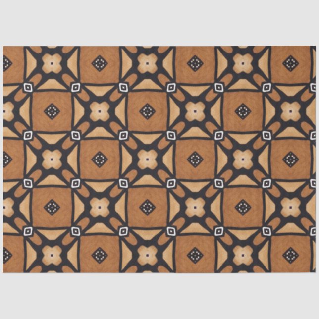 Papier Mousseline Papier de découpage de meubles textiles africains (Recto)