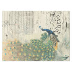 Papier de Decoupage d'éphémères de paon