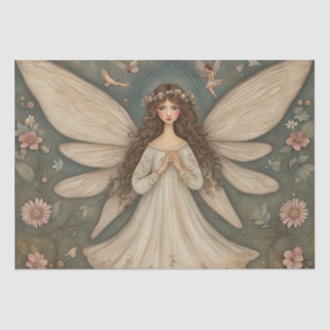 Papier Mousseline Papier de découpage Fairy Art Folk (Recto)