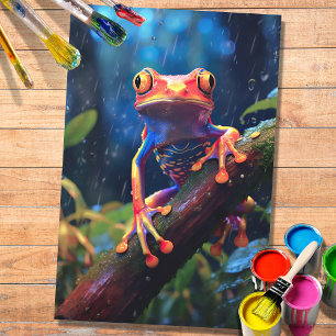 Papier Mousseline Papier de découpage Frog 3