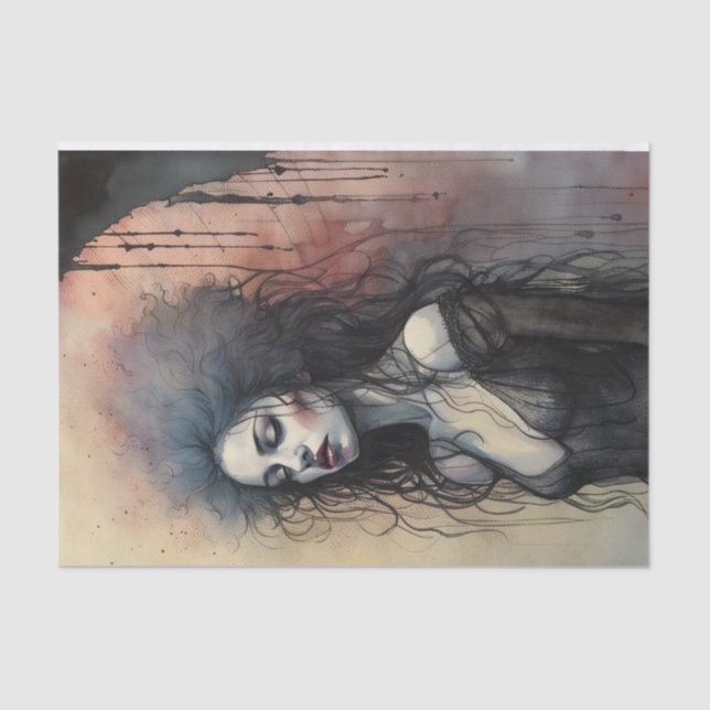 Papier Mousseline Papier de découpage gothique Penny Dreadfuls (Recto)