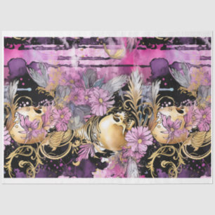 Papier Mousseline Papier de découpage Gothique Shabby Glam H