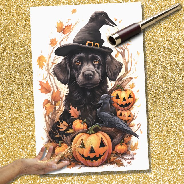 Papier Mousseline Papier de découpage Halloween Chien 4 (Créateur téléchargé)