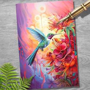 Papier Mousseline Papier de découpage Hummingbird 1