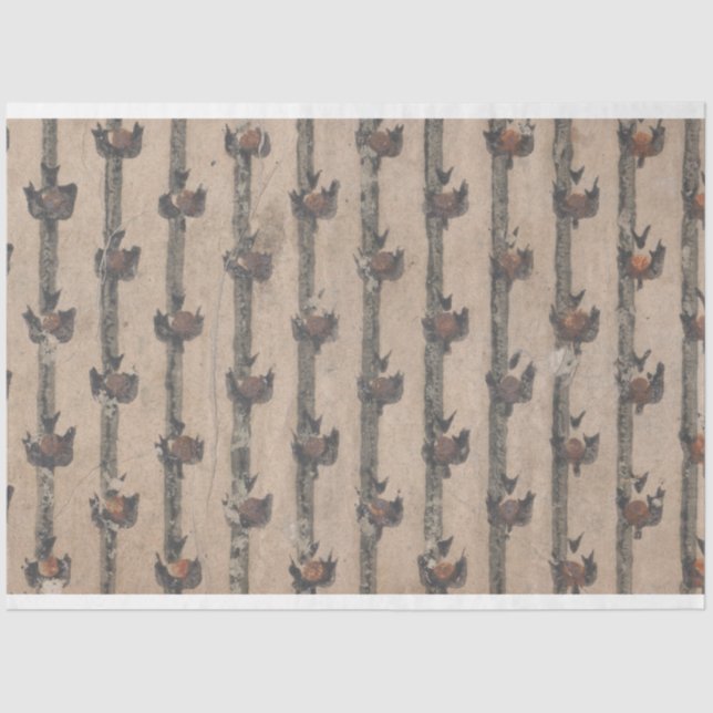 Papier Mousseline Papier de découpage Motif Abstrait et en bande (Recto)