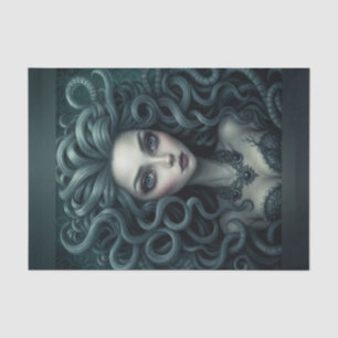Papier Mousseline Papier de découpage mythique Medusa