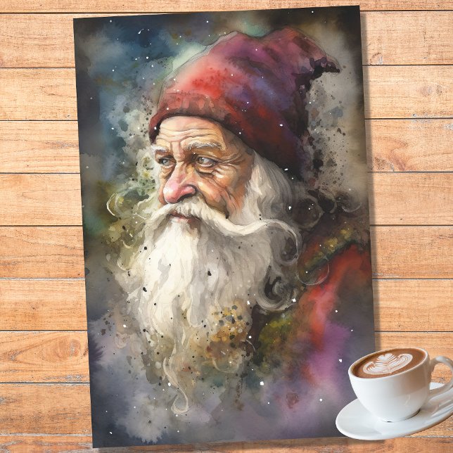 Papier Mousseline Papier de découpage Old Man Père Noël 1 (Créateur téléchargé)
