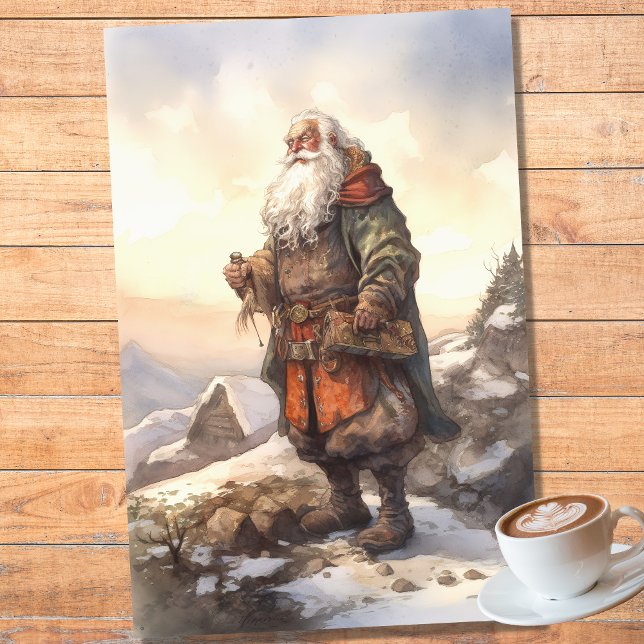 Papier Mousseline Papier de découpage Old Man Père Noël 2 (Créateur téléchargé)