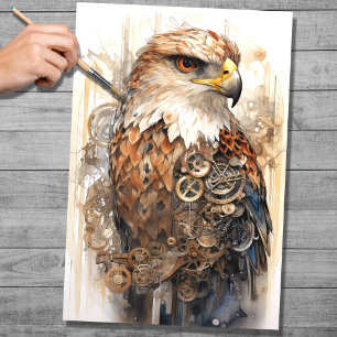 Papier Mousseline Papier de découpage Steampunk Falcon 2