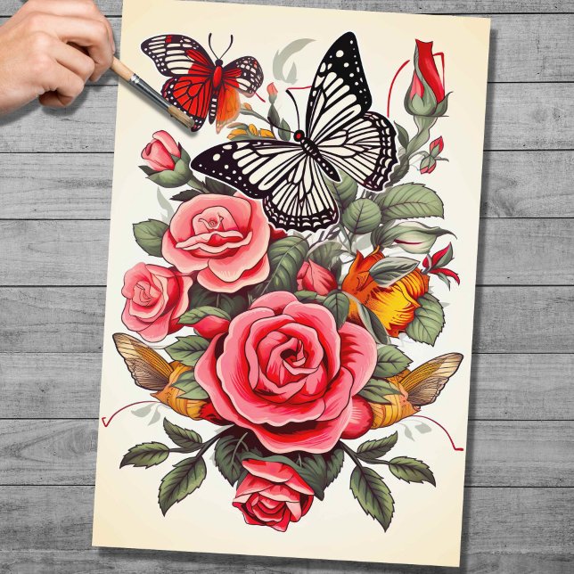 Papier Mousseline Papier de découpage Tatouage 3 (Créateur téléchargé)